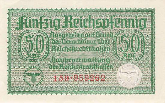50 Pfennig 1939 Serie 159